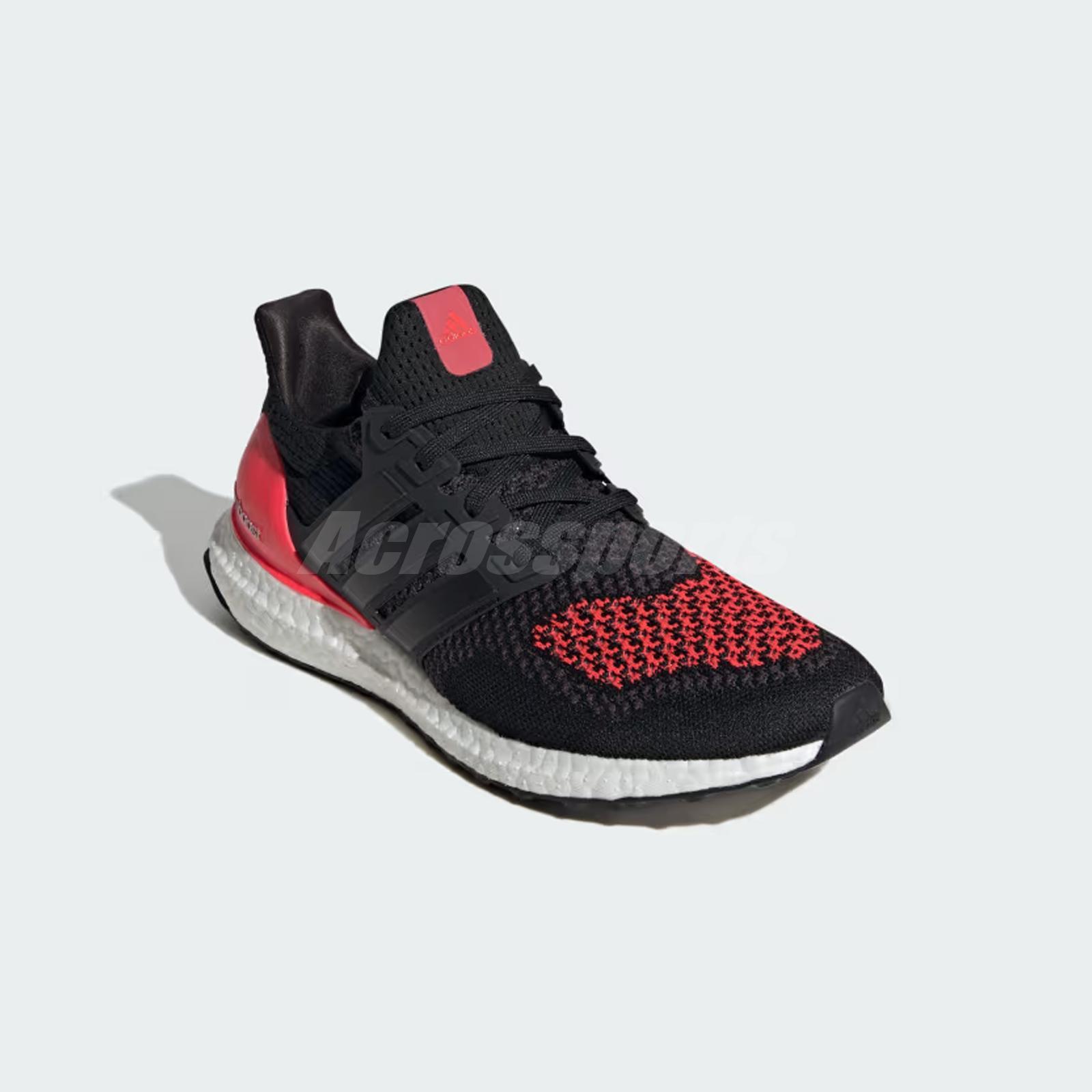 adidas Ultraboost 1.0 Core Black Lucid Red Men Road Running Jogging Shoes JQ2272