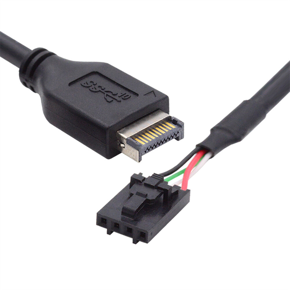 USB Front Panel Header Male Type-E Host to USB Motherboard 4pin IDC