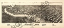 Panoramic Map of Merrill WI 16x30