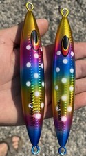 2 600g  BLUEFIN TUNA KNIFE JIGS -tuna Bomb  Vertical Lb Red  Lure Jig Glow Bft