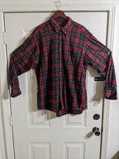 RedHead Men's Heavy Flannel Red Plaid Button Down Shirt Men's XL