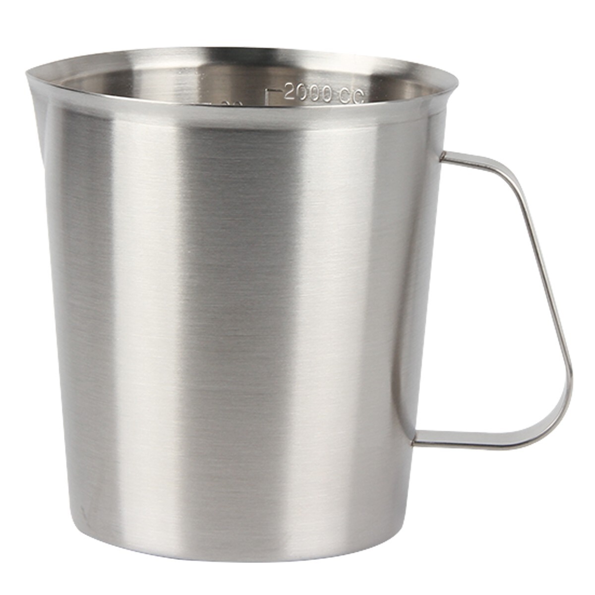 2 Liter Dicker Edelstahl-Messbecher mit Waage Milchtee Tasse Küchenback-Messbech
