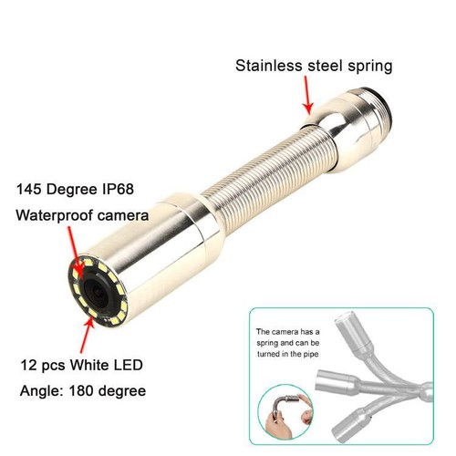 Drain Pipe Inspection Video Recording HD Sewer Pipeline Endoscope IP68 Camera - Picture 11 of 16