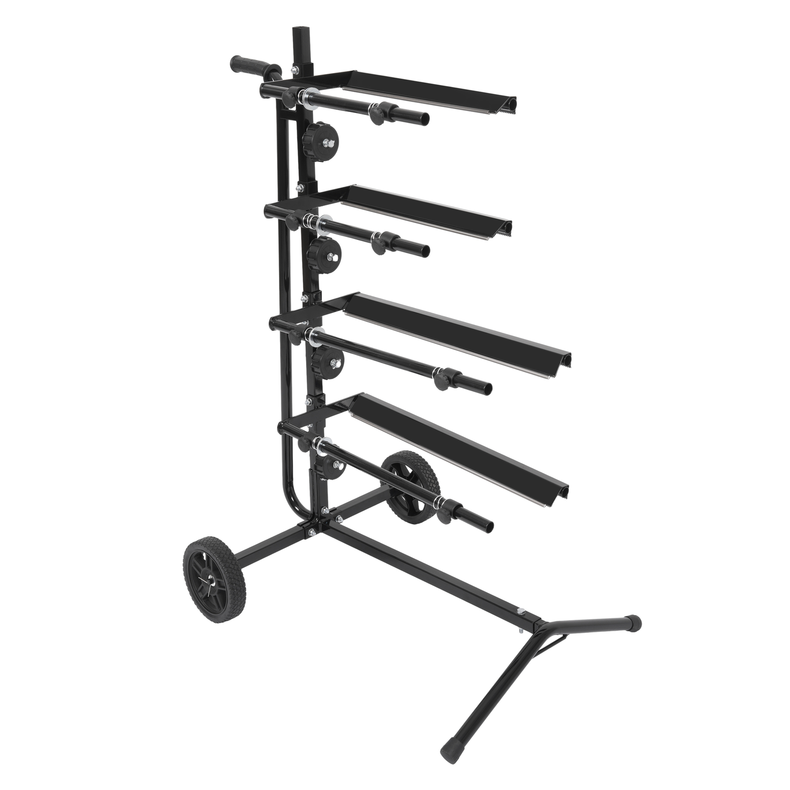 Auto Body Paint Masking Paper Dispenser Machine Tree Stand Mobile Cart 4 Rolls