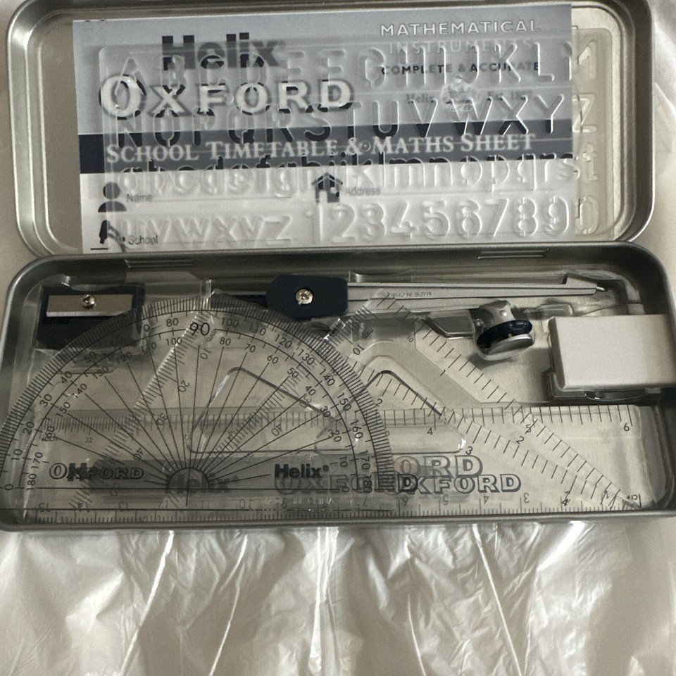 Helix B43000 Oxford Mathematical Instruments Set Complete & Accurate ...