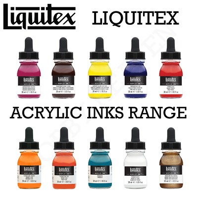 Liquitex Professionelle Acryltinte 30ml Flaschen Full Range Singles schneller Versand