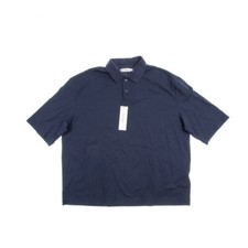 Calvin Klein Men's Relaxed-Fit Heavy Jersey Polo Navy Size M 2650