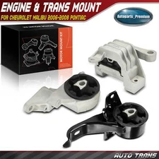 3Pcs Auto Engine Motor Mount & Transmission Mount for Chevy Malibu 06-08 Pontiac