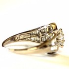 14k white gold .82ct marquise SI2 H diamond engagement ring vintage ladies 4.2g — photo 9