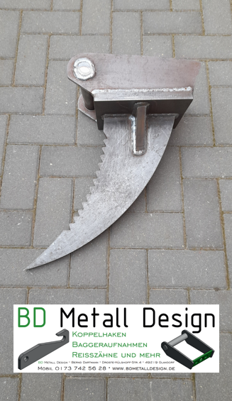 BD Metall Design - Reißzahn / Rodezahn (300mm) mit MS01 + CAT J200