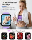 Smart Watch for Women Men for Android iOS, Alexa Built-in, 1.8 IP68 Waterproof