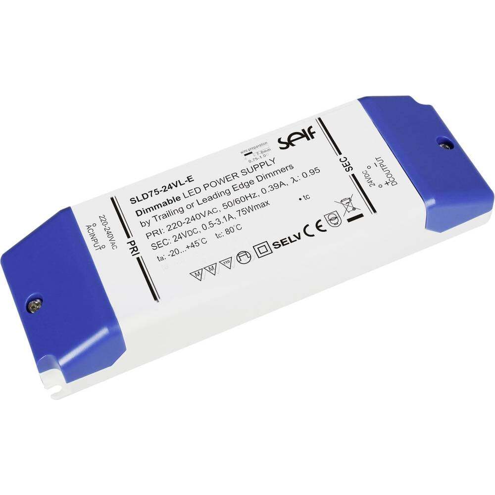 Автономная электроника SLD75-24VL-E LED-Индикатор постоянного тока 75 Вт 0,5 - 3,1 А 24