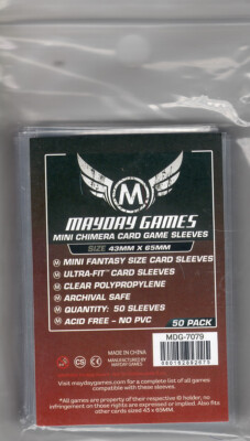 mini chimera card sleeves Swan Premium (43x65mm) - 100 Pack, Thick Sleeves store and display your valuable collectible board game Mayday Premium 50 Clear USA