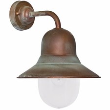 Lampada da parete nave da esterno IP43 ottone Moretti Luce