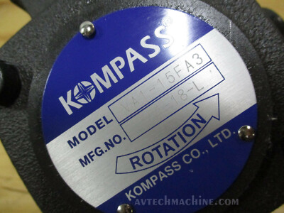 Pompe Hydraulique à Palettes Kompass VE1-40FA3 - Pression Max 70 Kg/cm², Pour Système Hydraulique