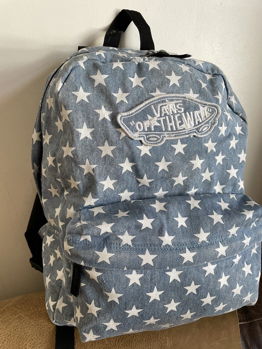 Vans Denim Backpack Star Pattern | eBay