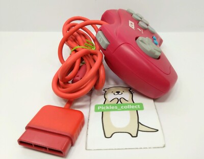 ASCII PAD FT 2 CAPCOM ver ASC-0524c Red Fighting Gamepad
