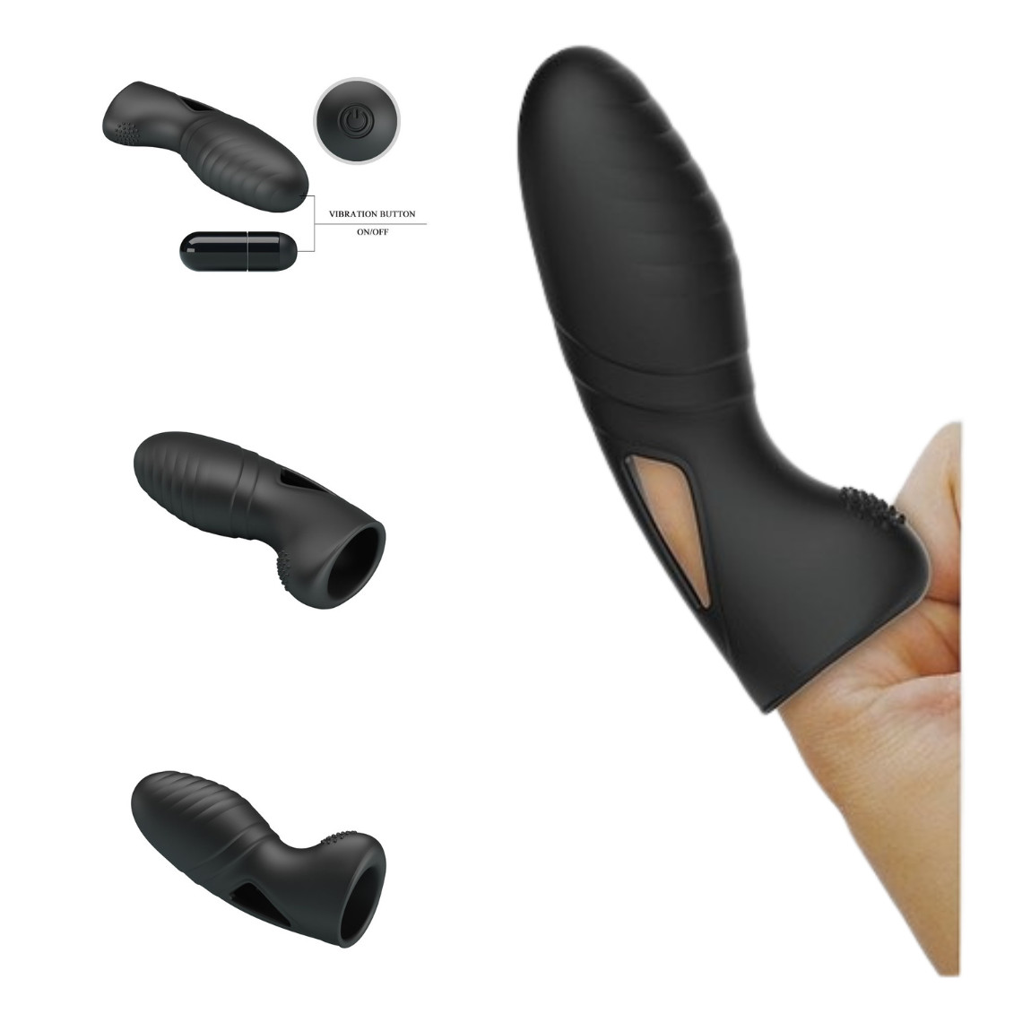 Fingerhülle Fingervibrator G-Punkt & A-Punkt Klitoris stimulieren Sexfinger