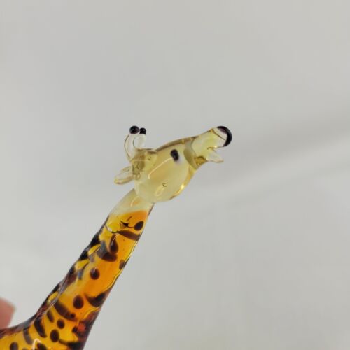 Vintage Murano Giraffe mundgeblasene Glas Figur Original Etikett Made in Italy - Bild 12 von 19