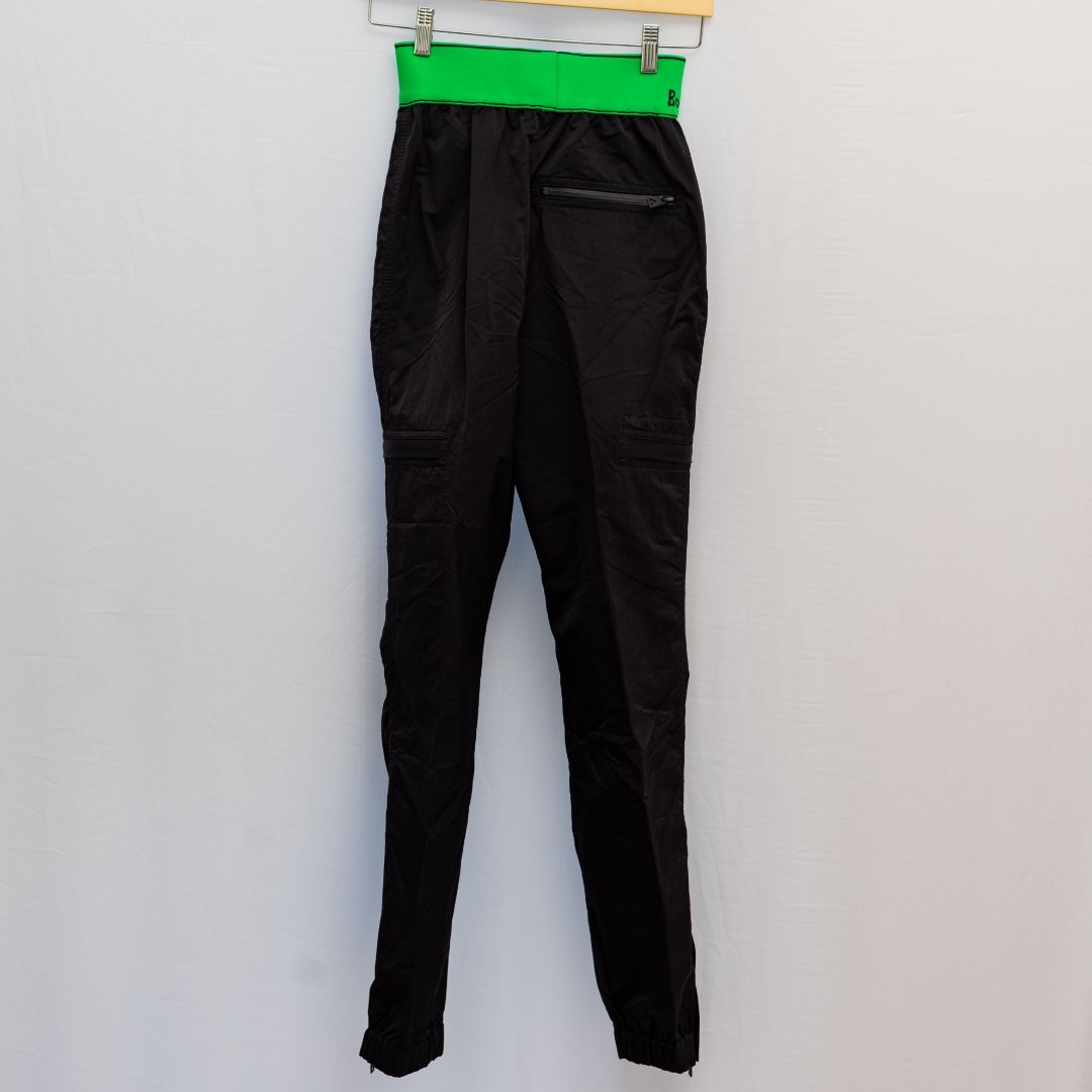 Bottega Veneta Black Nylon Trousers, Green Waistband | eBay Bottega Veneta Black Nylon Trousers, Green Waistband | eBay
