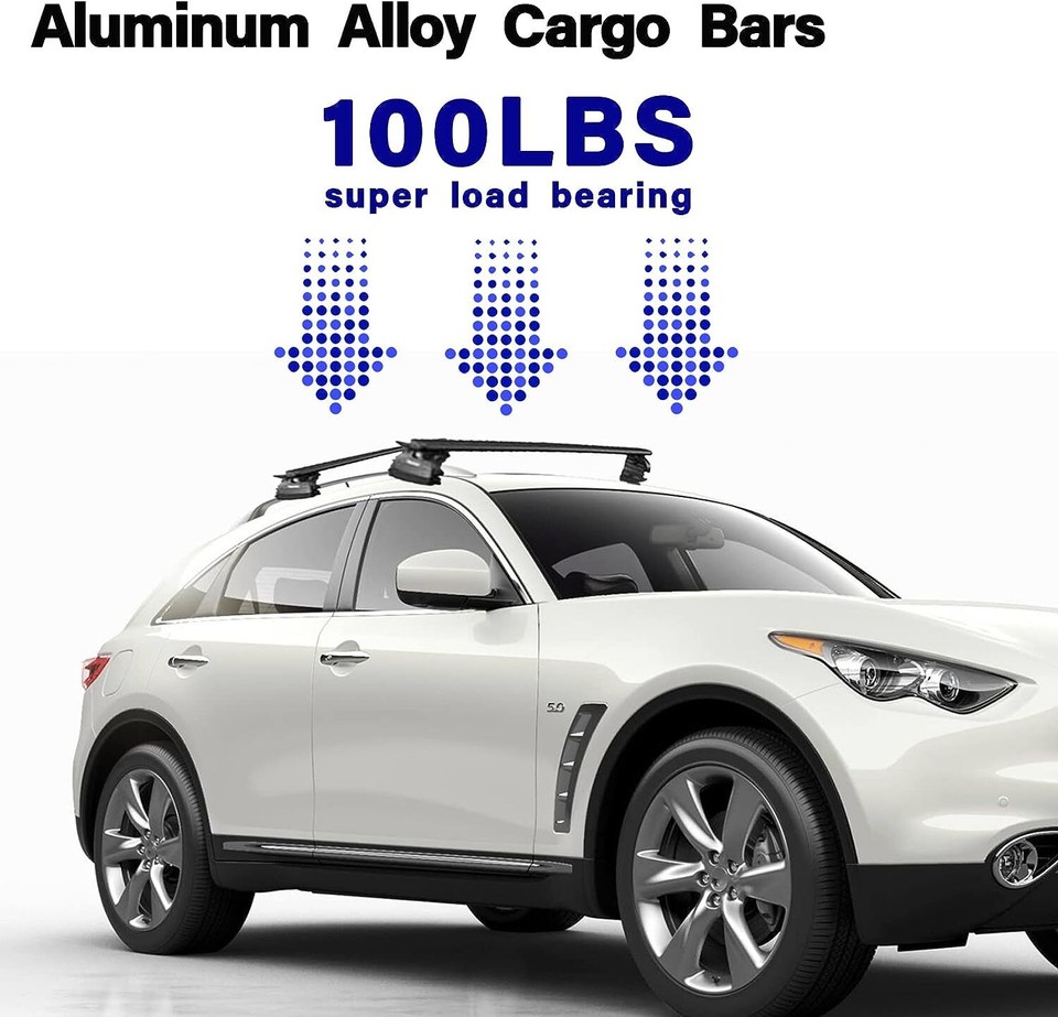 Cross Bar For 20142021 Infiniti QX60 JX35 Aluminum Roof Rack Luggage