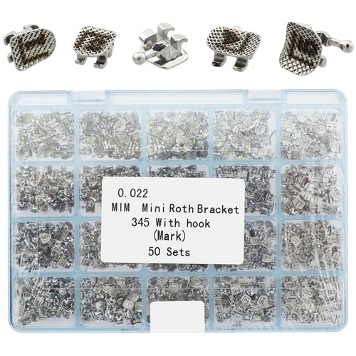 1000 Pcs Ortodoncia Brackets Mini Roth MBT 022 Orthodontic Braces MIM Metal Bulk - Picture 31 of 68