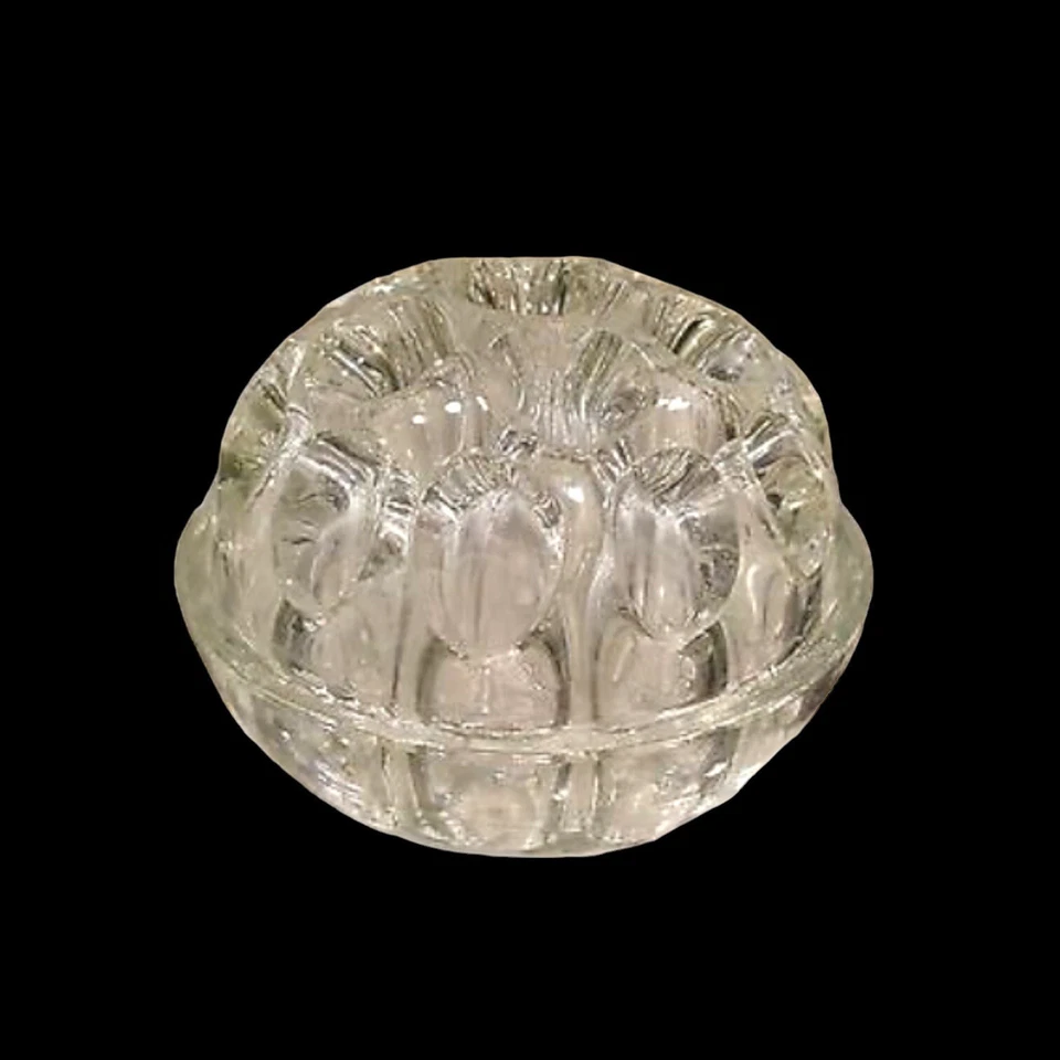 "Rana flor de vidrio MC REIMS para arreglos florales marcada hecha en Francia 3,5"" de alto" Foto 2 de 4