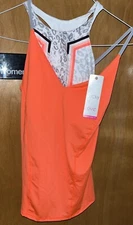 LUCKY IN LOVE LIL TANK ORANGE GLOW SMALL SLEEVELESS NWT (B30) CT773-K70810 OGL