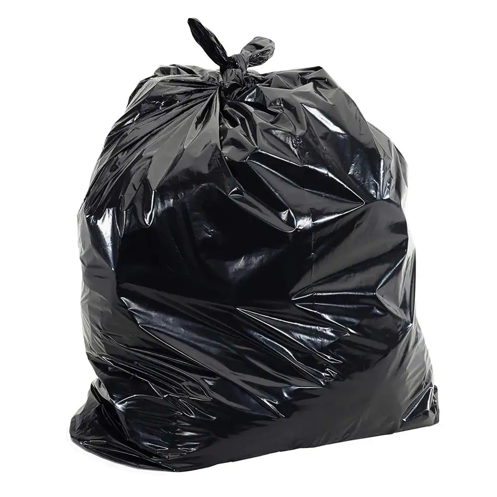 Trash Bags 30 Gal. Black Plastic Strong Tall Heavy Duty Garbage