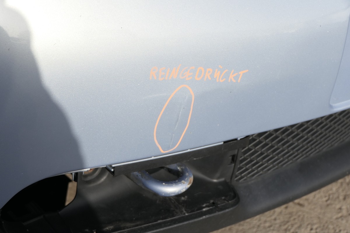 VW Lupo Stoßstange vorne Frontstoßstange Stoßfänger grau silber 3L 