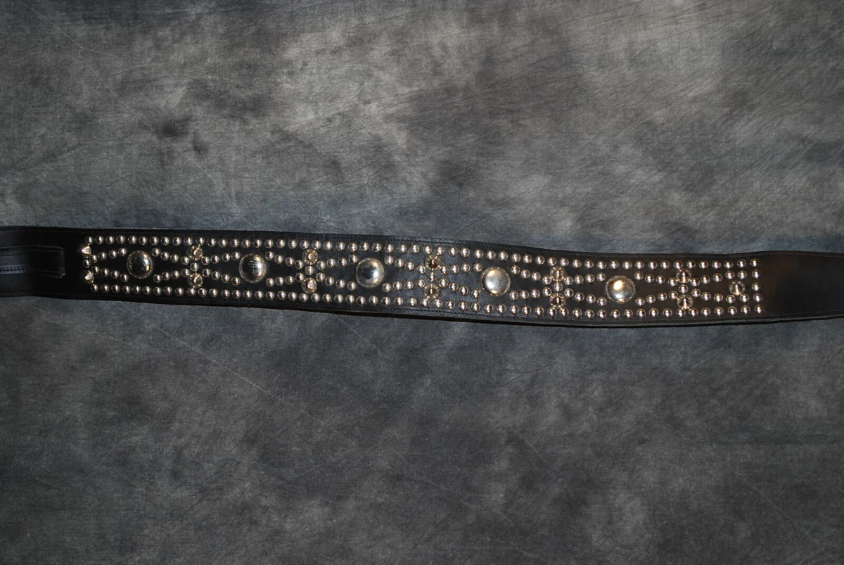 KISS Paul Stanley Black Studded Stud Guitar Strap Diamond Pattern NEW Jodi  Head