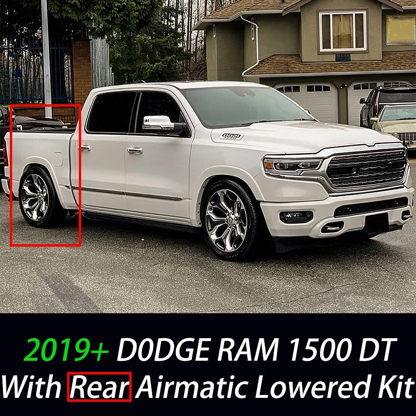 For 19+ Dodge Ram 1500 DT Adjustable Rear lowering links kit with