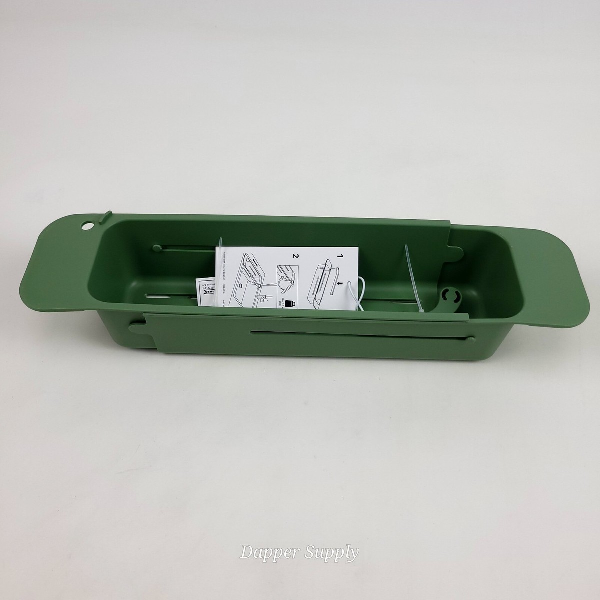 IKEA SKOLAST Over Sink Container Extendable Green New 15-23
