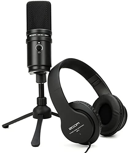ZUM-2 Podcast Mic Pack, Podcast USB Microphone, Headphones, Tripod,