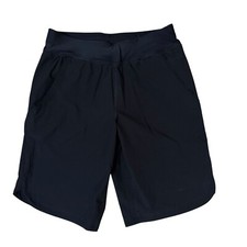 Lands End Womens Black Swim Shorts Quick Dry Lined 11" Inseam Modest Womens Sz 6