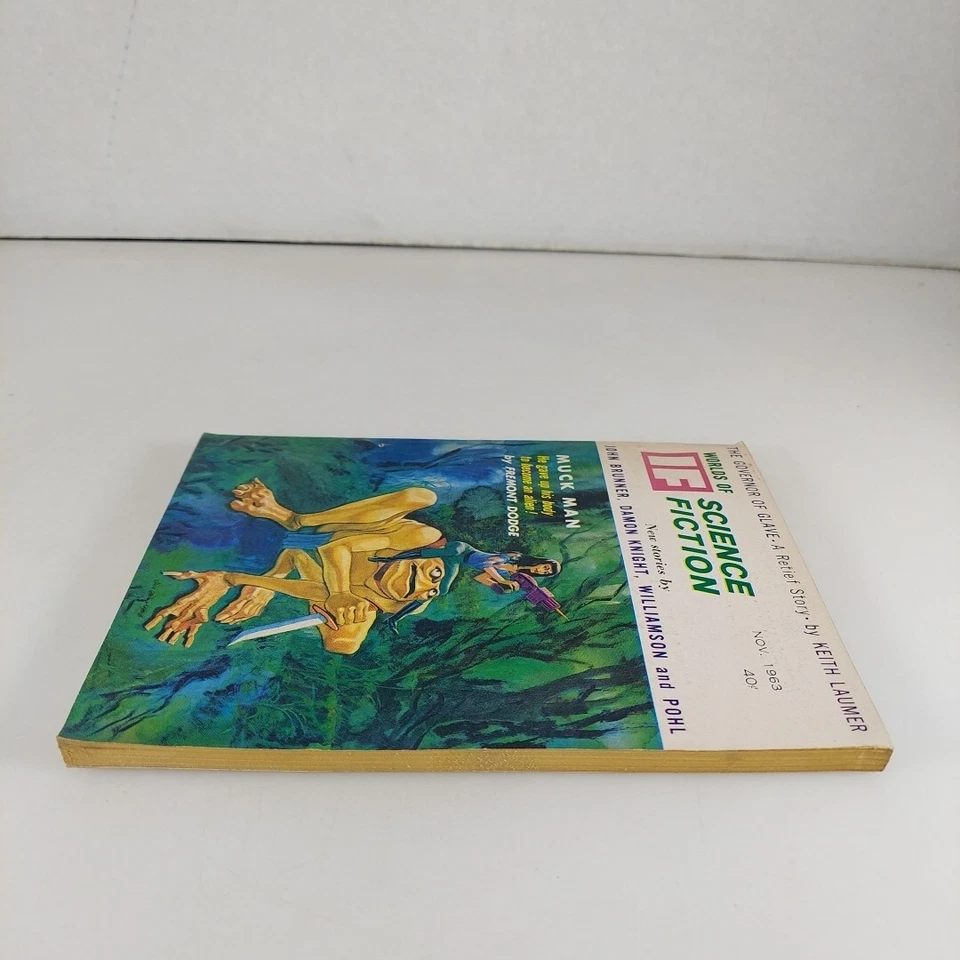 Worlds of IF Science Fiction Nov 1963 Damon Knight, John Brunner, Keith Laumer  - Image 4 of 4