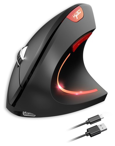 Vertical Mouse Ergonomic Rechargeable2.4G + BT Wireless Mice Silent Office Mouse - Picture 7 of 27