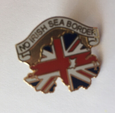 *NEU* No Irish Sea Border Emaille Pin Anstecker