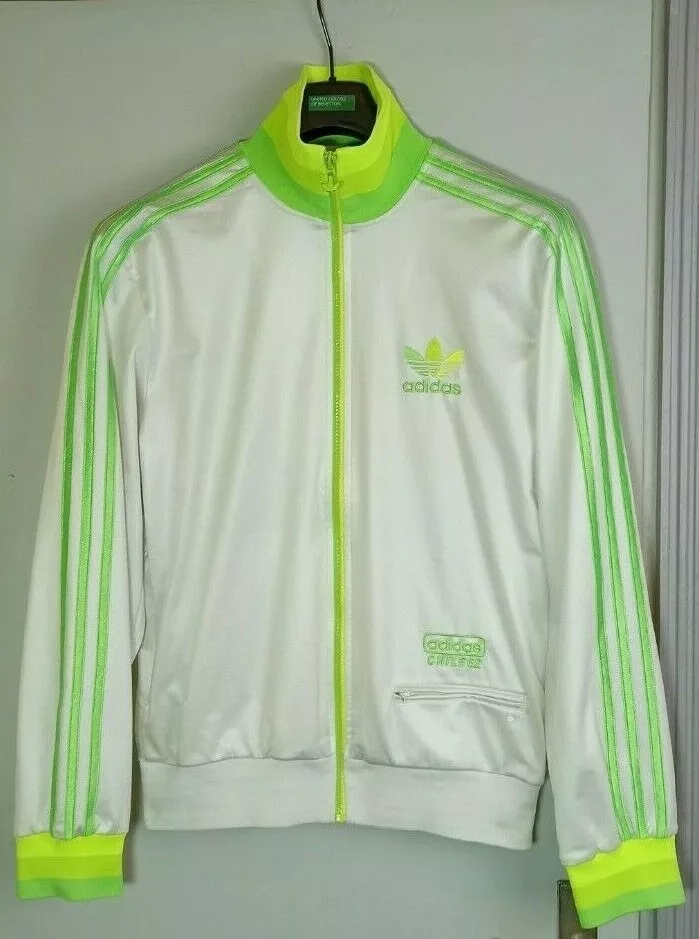 RARE MEN&#039;S ADIDAS ORIGINALS 62 TRACK JACKET WHITE NEON SIZE S | eBay