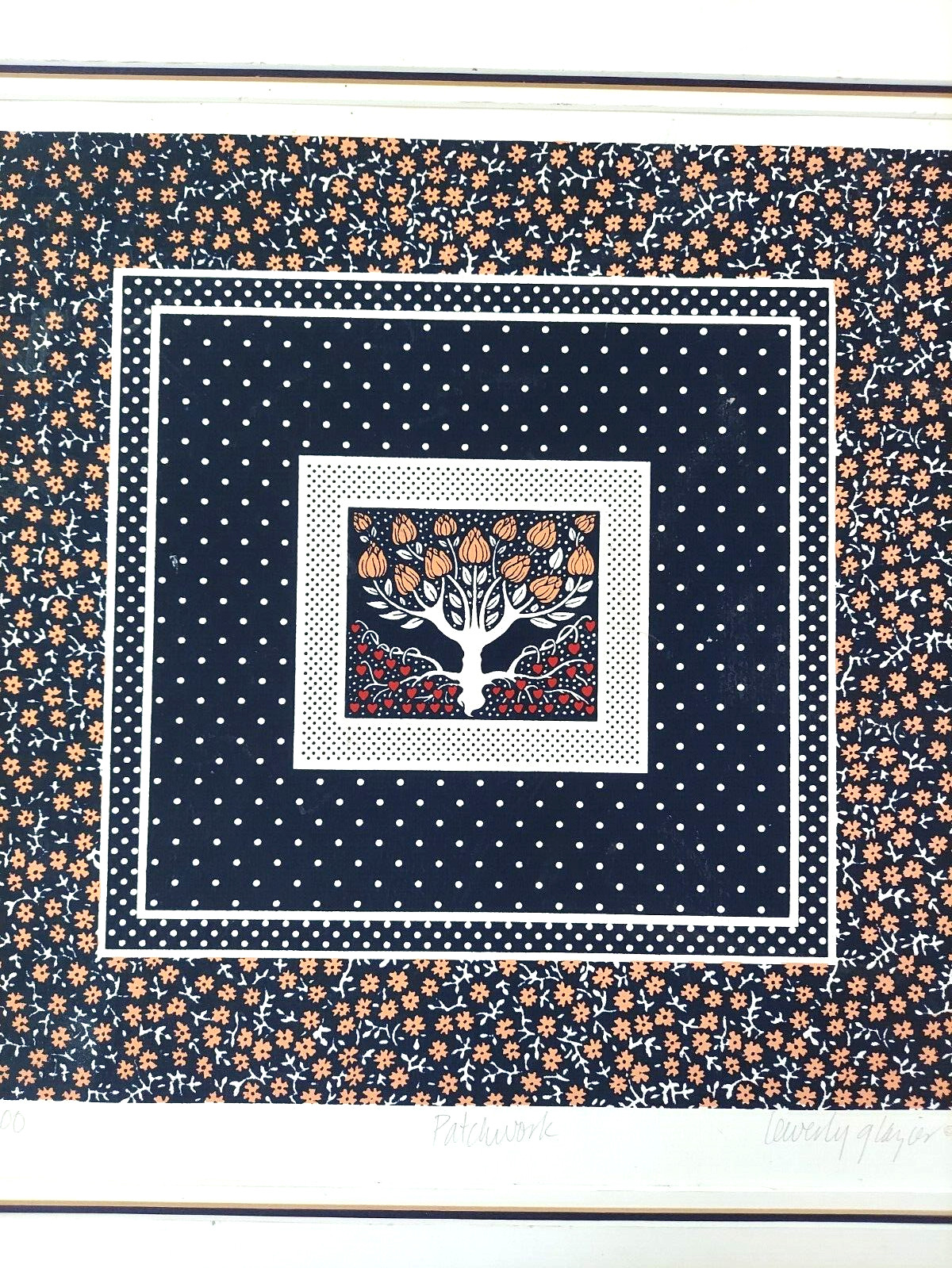 Beverly Glazier " Signed & Numbered Art Serigraph Vintage 80's