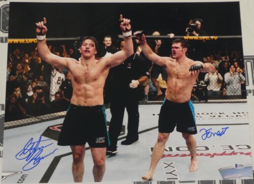 Stephan Bonnar Forrest Griffin Signed 16x20 Photo BAS COA UFC Picture Autograph - Picture 1 of 12