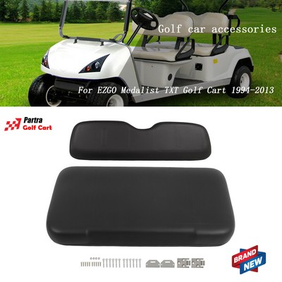 Golf Cart For E-Z-GO Medalist TXT Front Seat Cushion W/ Hardware Black 1994-2013