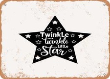 METAL SIGN - Twinkle Twinkle Little Star - Vintage Look Sign