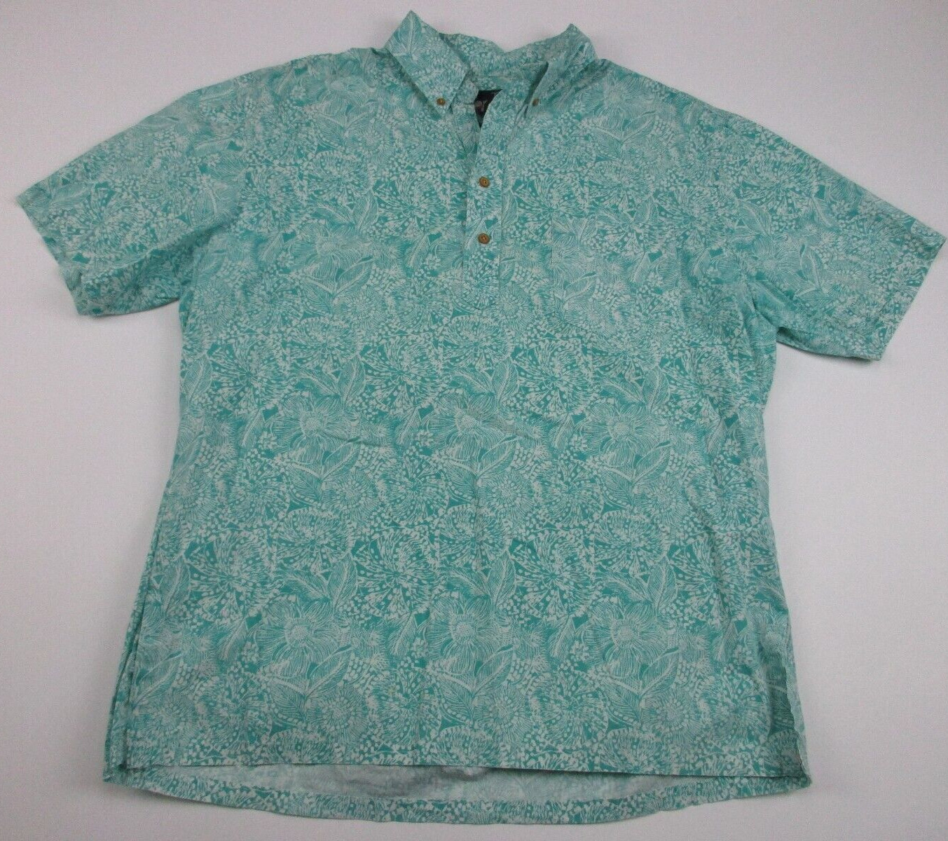 Mens XL Chubbies The Nutter hawaiian pullover shirt blue floral