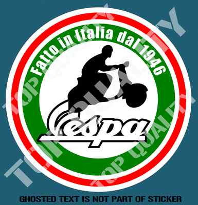 SCOOTER VESPA DAL 1946 DECAL STICKER SUIT VESPA MOPED LAMBRETTA MOD ROCKER RIDE
