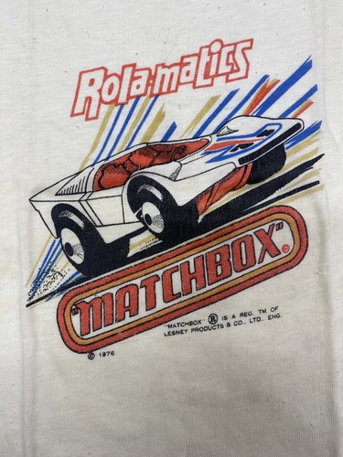 Vintage 1976 Lesney Matchbox Car Rolamatics Kids T-Shirt (Size L 6-6x) - Picture 2 of 5