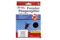 Fliegenvorhang Klettband Schwarz Insektenschutz Fenster Fliegengitter 130X150 Cm