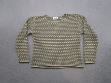 VTG 90s Reba Rose Women's Textured Knit Pullover Sweatshirt Size M USA Made
