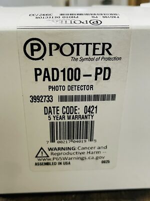 NEW POTTER PAD100-PD 3992733 DETECTOR HEAD (16 AVAILABLE, FREE SHIP'N!)