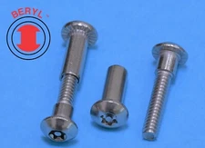 T27, Stainless Steel Six Lobe With Pin Sex Bolts #10-24X5/8"(1-5/16") - 10sets